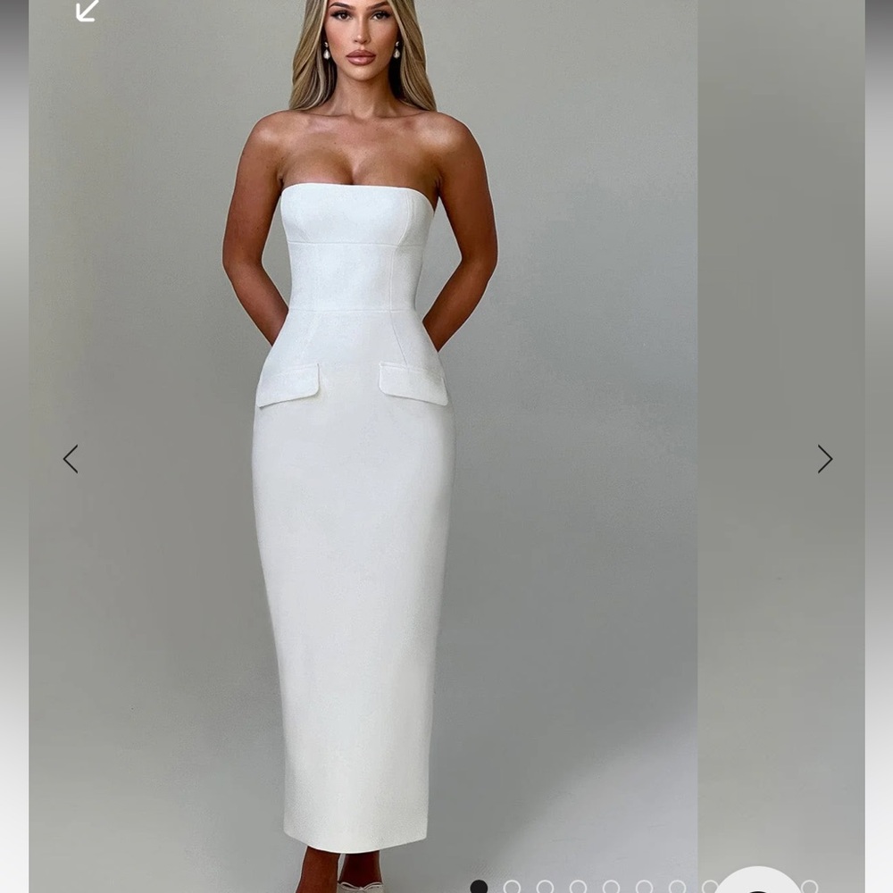 Babyboo ROXANNE MIDAXI DRESS - IVORY
